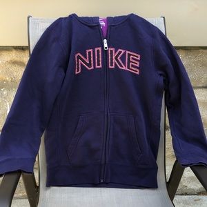 Nike Youth Hooded Zip Up Sweatshirt